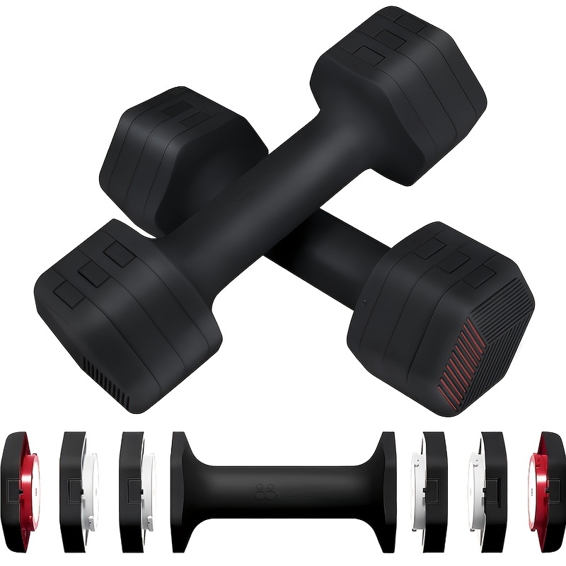 adjustable home gym dumbbell set 2lb 3lb 4lb 5lbs free Temu