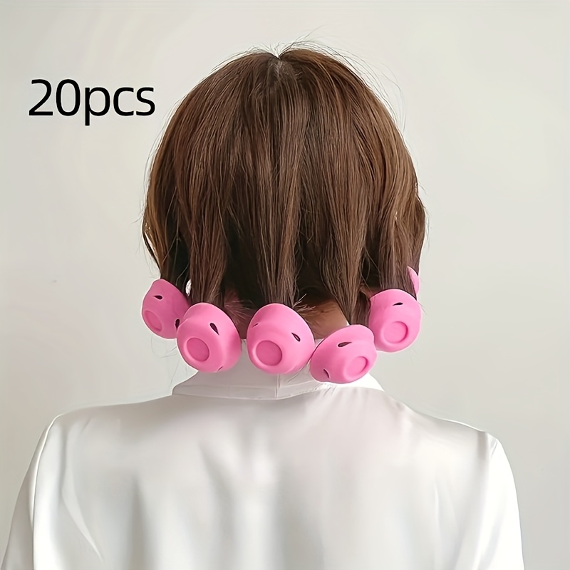 Set of 20 Heat-Free Hair Curlers - Curling Rods That Require No Heat, Suitable for All Hair Types. Easy Styling And Perming Tools Featuring Spherical Rollers Designed for Long Hair