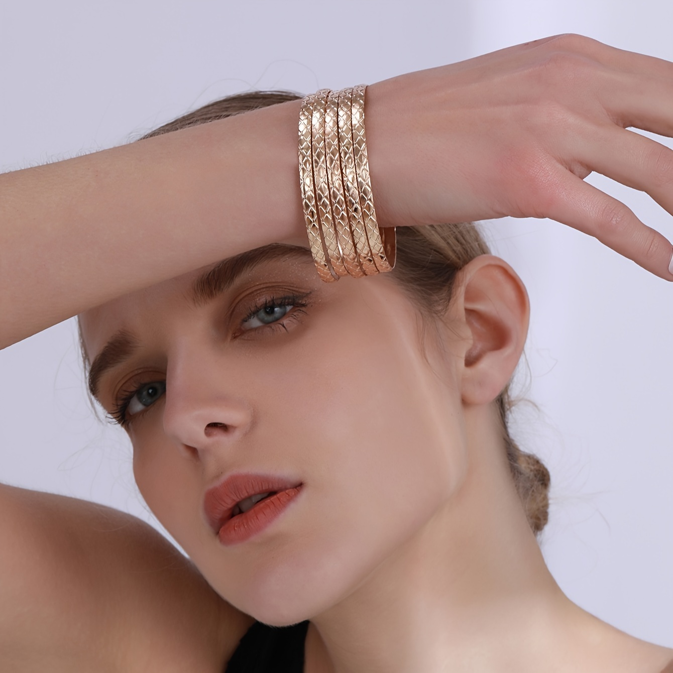 Gold Cuff Bracelets for Women Chunky Bangle Bracelets Open Wide Wire  Bracelets Gold Wrist Cuff Wrap Bracelet Irregular Wrist Cuffs for Teen Girls