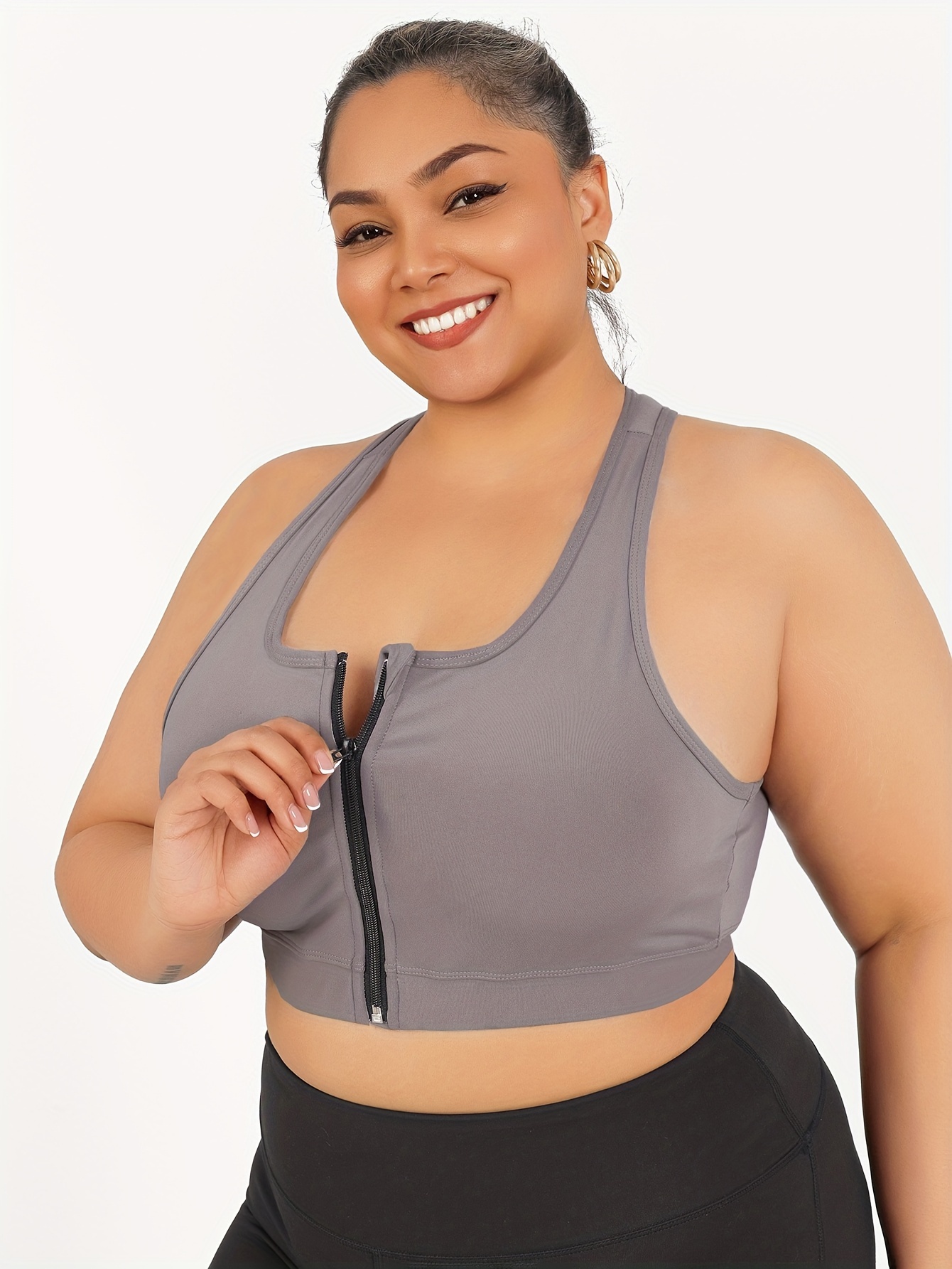 Plus size high impact racerback sports bra online