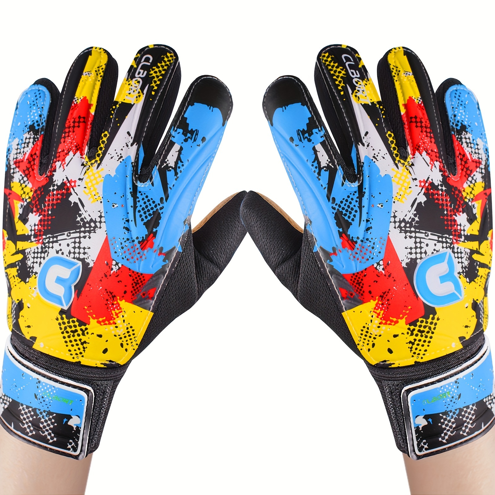 

Soccer Goalkeeper Gloves, Graffiti Style Goalkeeper Gloves With Strong Grip, Non-slip Soccer Gloves