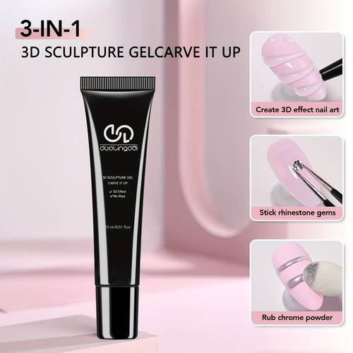 3d gel nail gel suitable for nail design autumn and winter diy nail art for painting molding sculpting and halloween decoration sculpture nail creative painting diy gel nails