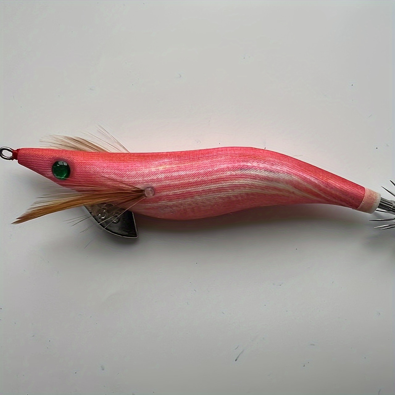 

1- Squid Shrimp Fishing Lure With Rattle Beads, , Abs Material, Lifelike Design, Saltwater Fishing Bait