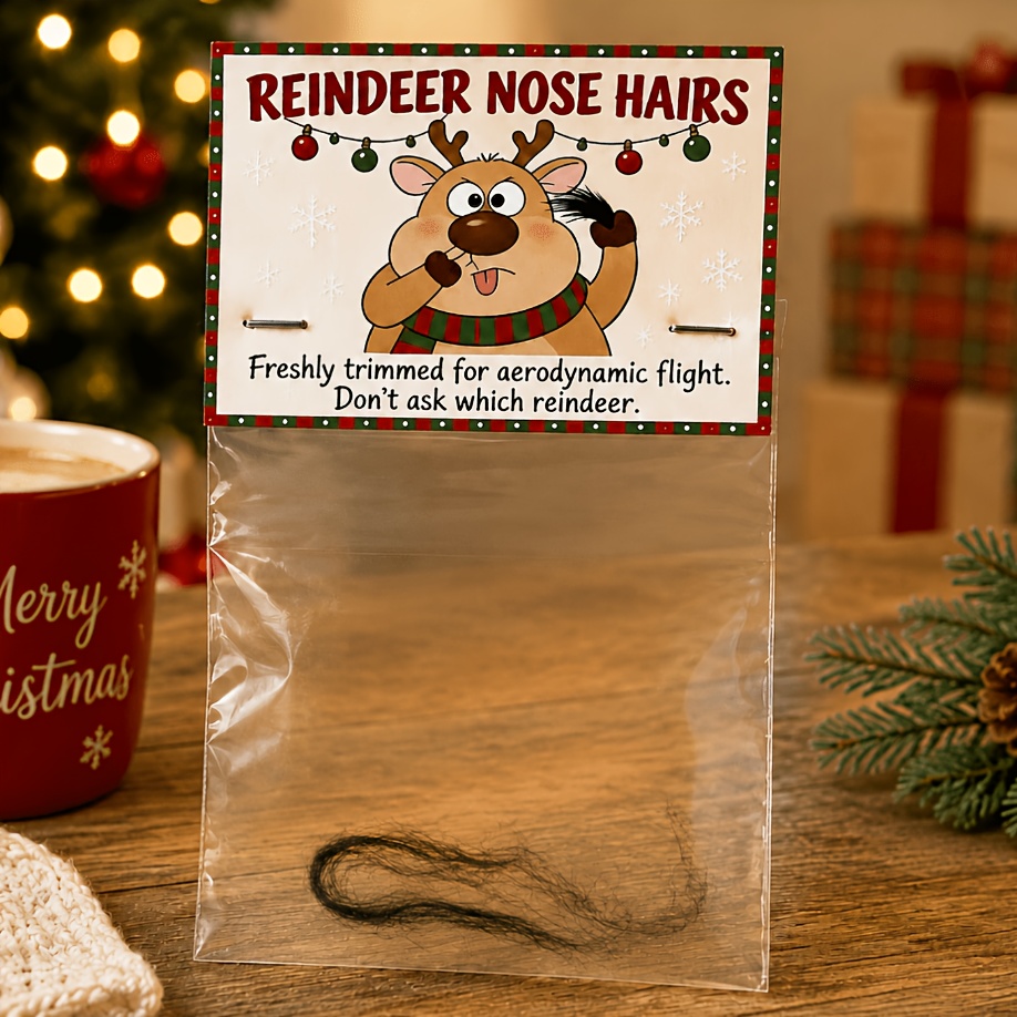 TEMU 1pc Reindeer Plush Fur - Christmas Prank Gag Gift - Fun Joke - Party Exchange/white Elephant Exchange/holiday Gathering/christmas Party - The