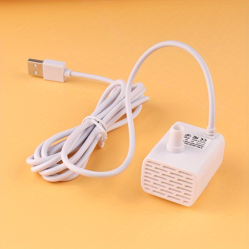 TEMU 1pc Indoor Pet Intelligent Fountain Replacement Water Pump With Filter Can Filter Impurities In Water. Pump Or White Water Pump Are For