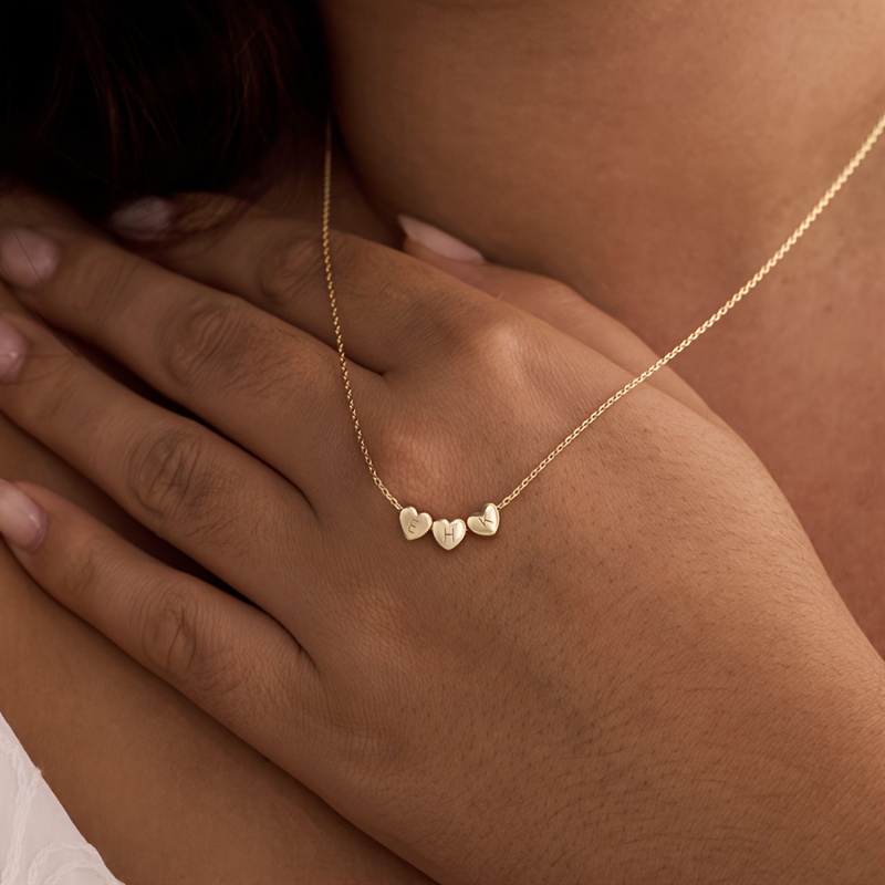 Custom Initial Heart Necklace — Meaningful Gift for Women