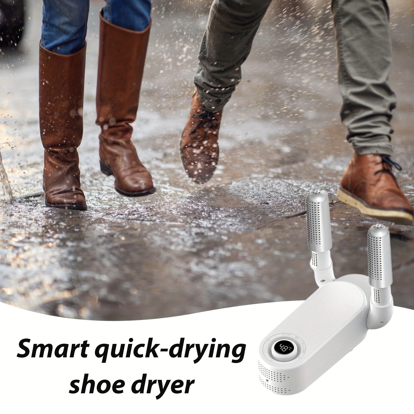 1pc intelligent timing shoe dryer portable electric shoe dryer space saving foldable shoe warmer details 5