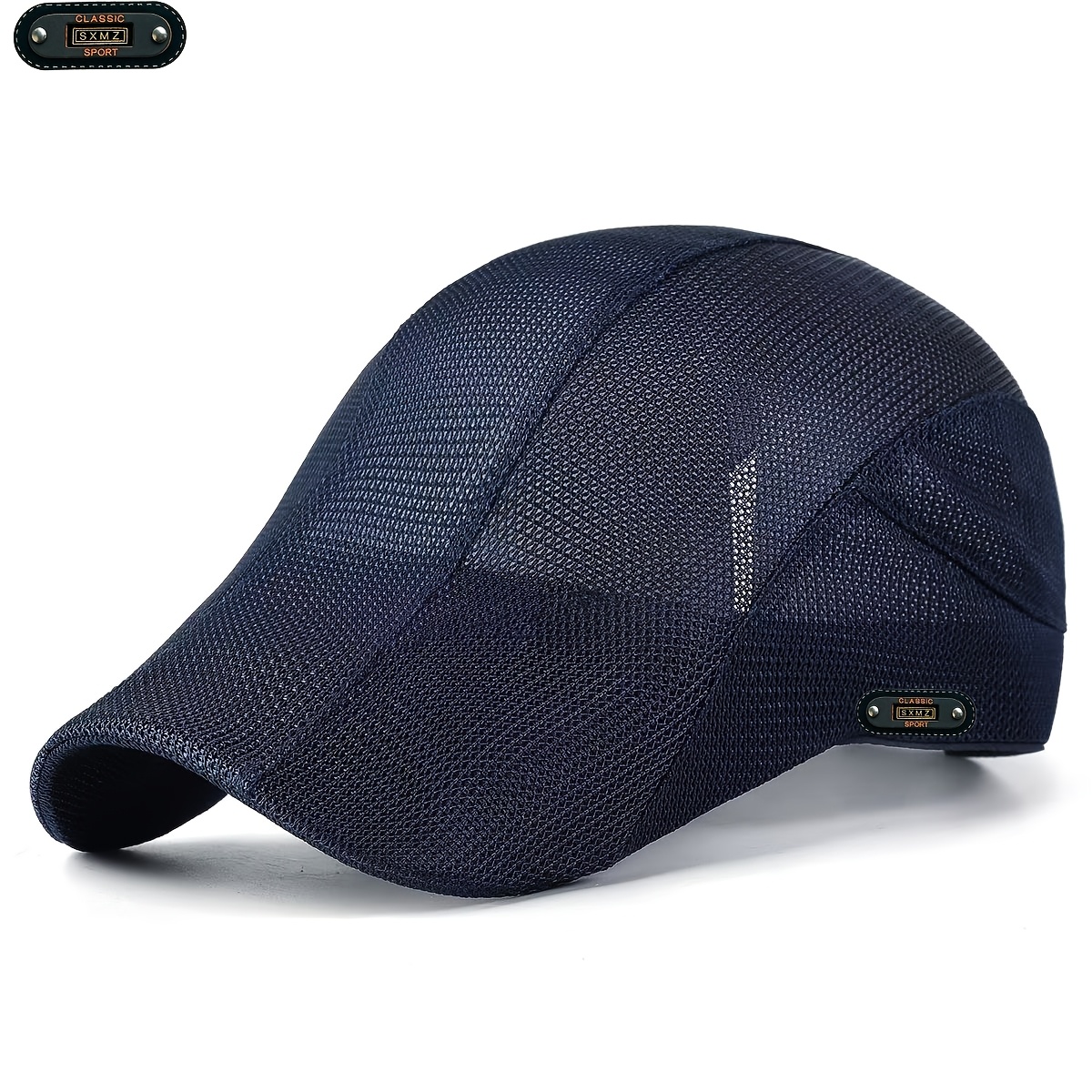 TEMU 1pc Unisex Mesh Retro -facing , Breathable And Non-sweaty! British Style Solid Color Newsboy , Suitable For Spring/autumn/summer Daily Commute,