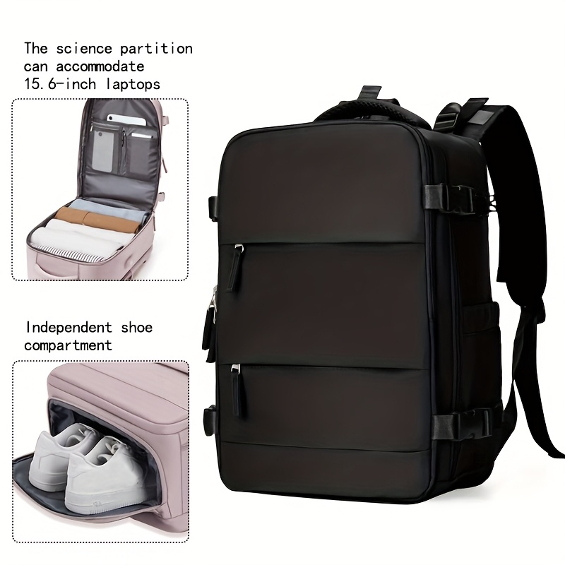 TEMU Women's And Men's Travel Backpacks, Carry On Backpacks, 15.6-inch Laptop Backpacks, Flight Approved 40x25x18, Personal Items, Travel Bags, Nurse