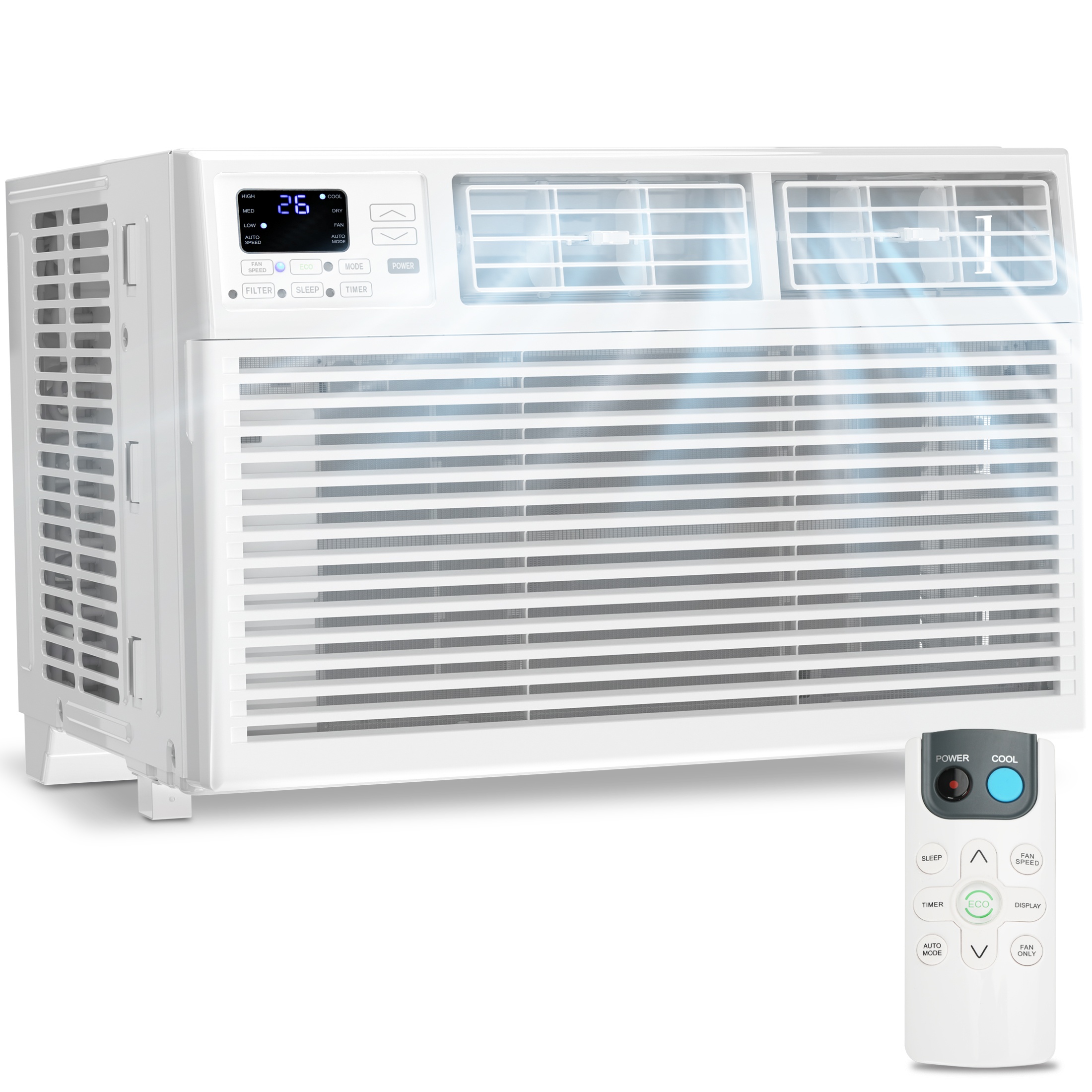 

12000-5000 Btu Kndko Air Conditioner, Ac , - 7 , 24h , -saving, , Filter, Install Kit Included For ///apartment