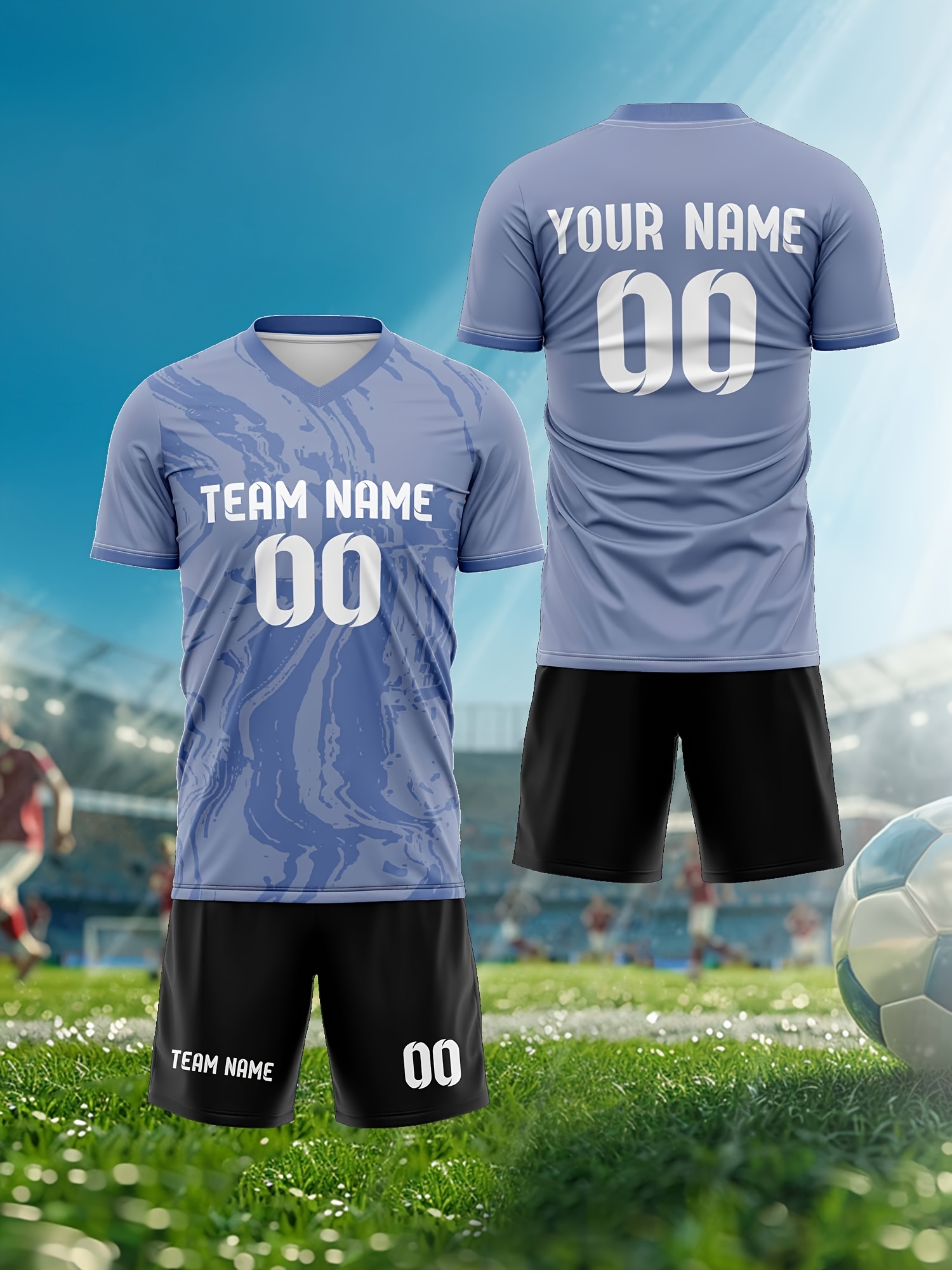 conjunto camiseta fútbol cuello hombre verano otoño Temu Argentina