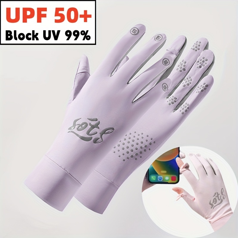Breathable Women's Uv Sun Protection Gloves For Outdoor Activities