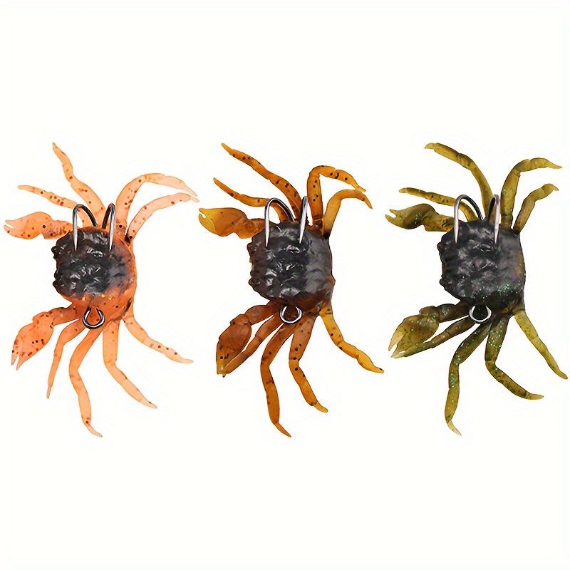5.8g 13.7g 3d Simulation Crab For Octopus Artificial Bait Silicone