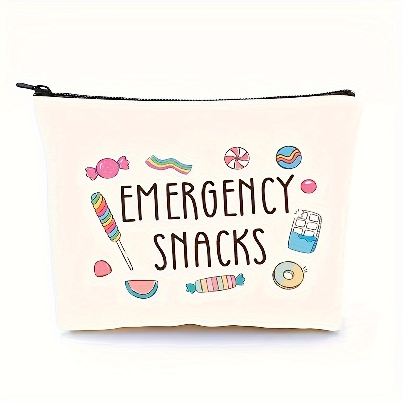 

Snack Bag For Women - Travel, Storage & Makeup - Lightweight, Foldable With Zip Closure - Ideal Gift For & Graduation