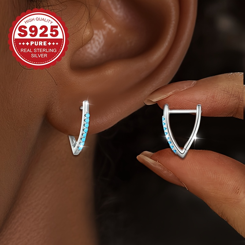 Women's V-Shaped Irregular Stud Earrings — Geometric Minimalist Design