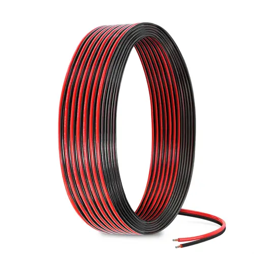 50ft 18 gauge automotive wire 12 black flexible cable low voltage 36 durable flame retardant material wear resistant for car audio marine speaker systems