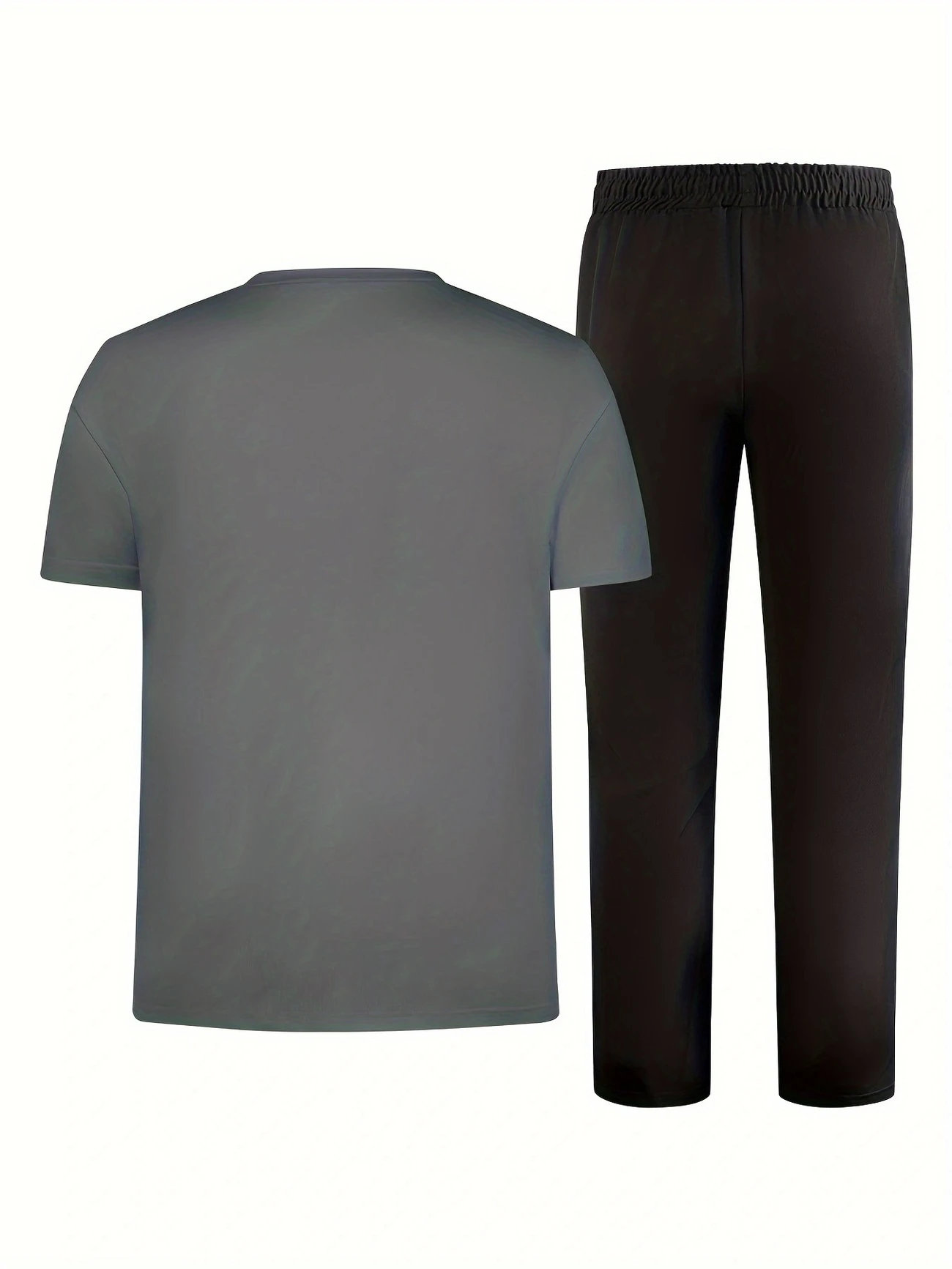 mens casual sports two piece set short sleeve top straight leg pants with paris print fashionable and trendy ideal for summer parties casual and everyday wear short sleeve top print trousers details 19