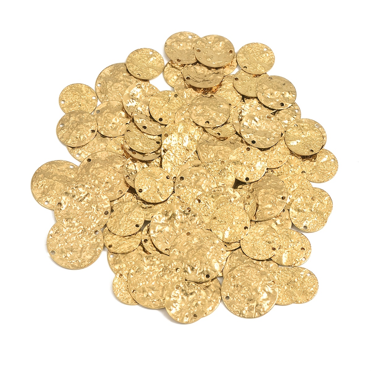 10pcs Brass Geometric Pendant Set for DIY Jewellery Making