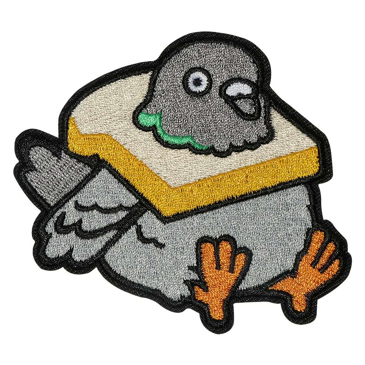 1pc Of Fat Bread Embroidery Patches, Cloth Stickers