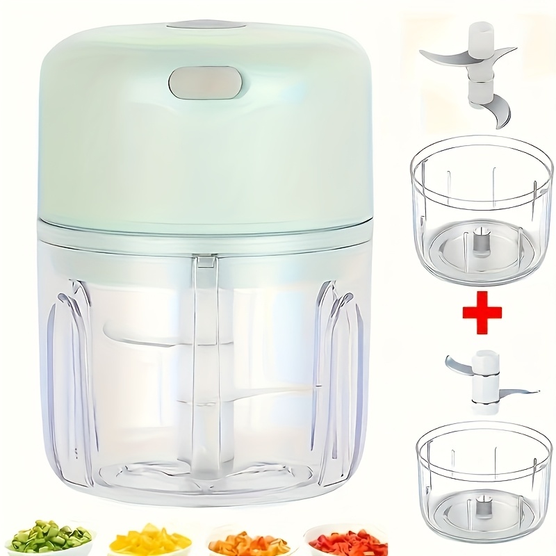3 color options 200ml mini blender electric garlic ginger chopper with stainless steel blades for   prep and mashing Product details 0