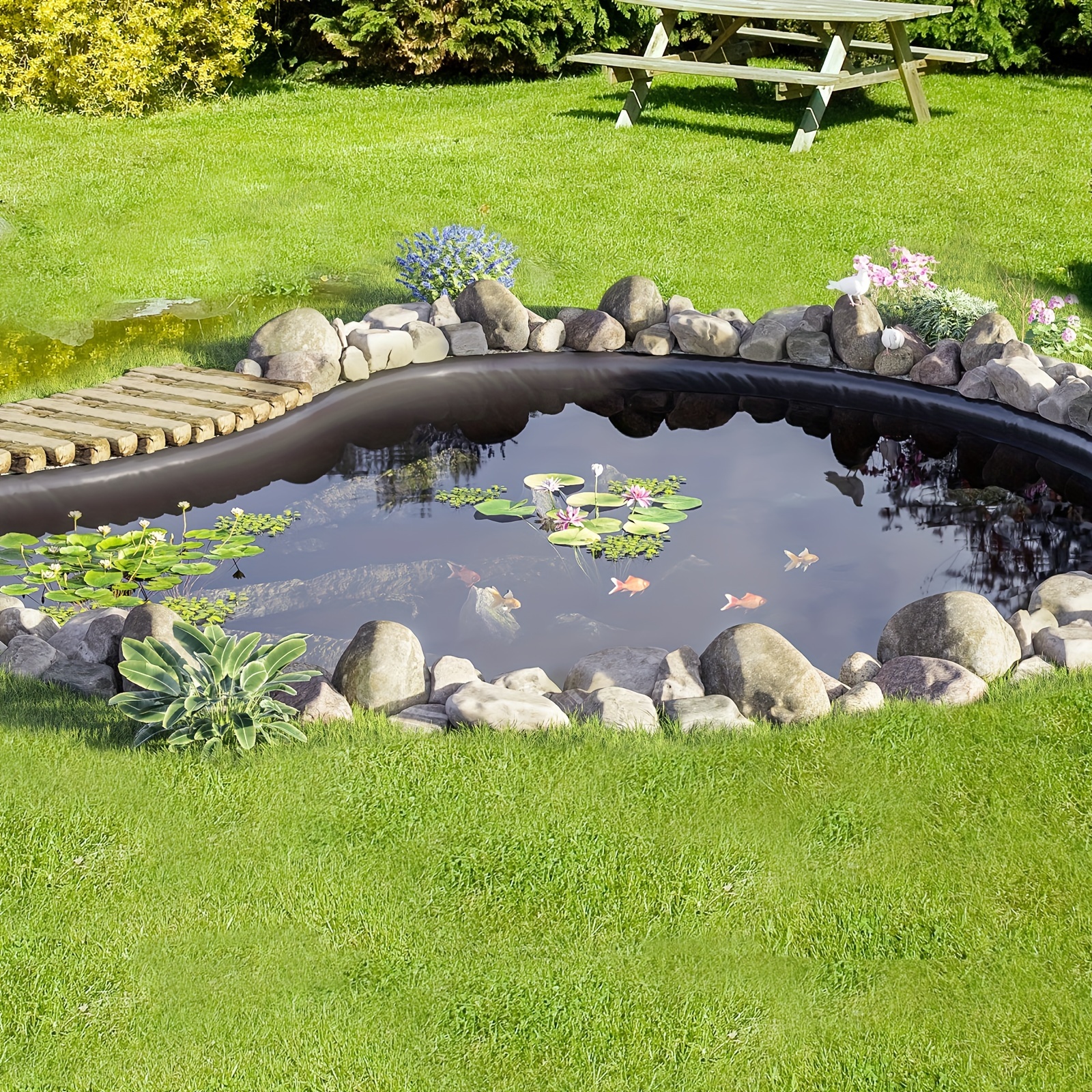 1pc pond liner thickness fish pond liners for outdoor ponds pond skins for waterfall fish or koi pond streams fountains