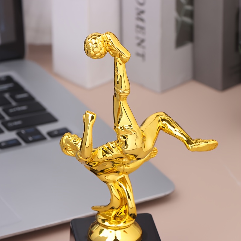 mini soccer trophy perfect for home decor office desk bookshelf display ideal gift for sports fans details 4