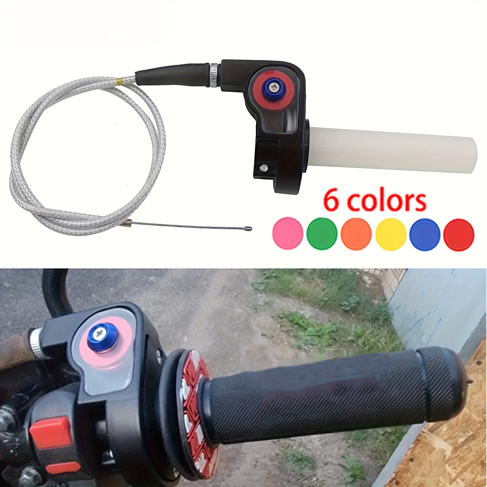 Twist Throttle Cable+Hand Grips For 110cc 125cc 140cc CRF50 SSR - Foto 10