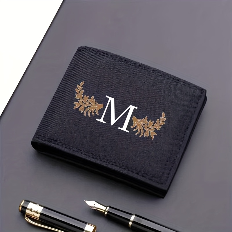 TEMU Corta de Lona con Estampado de 26 - Bifold para Uso y Casual, Regalo para Hombres, Casual | para Hombres | Material de Lona