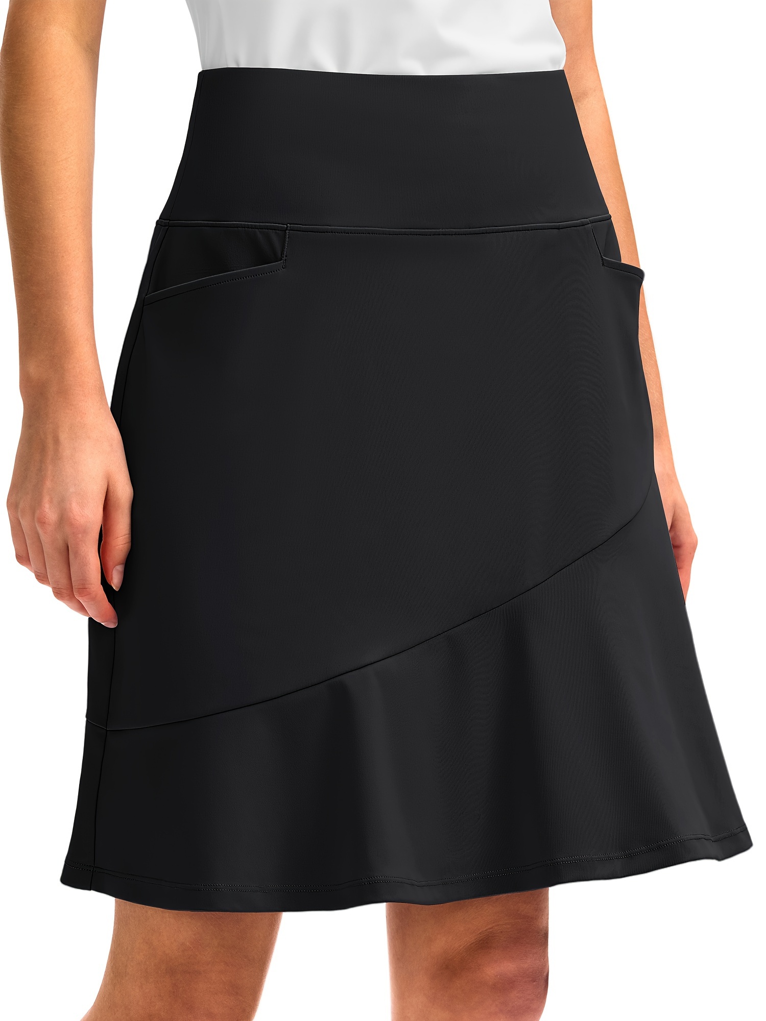 Skorts Skirts For Women With Pockets 20&*; Knee Length Golf Skirt Modest  Long Tennis Athletic Skirts For Women