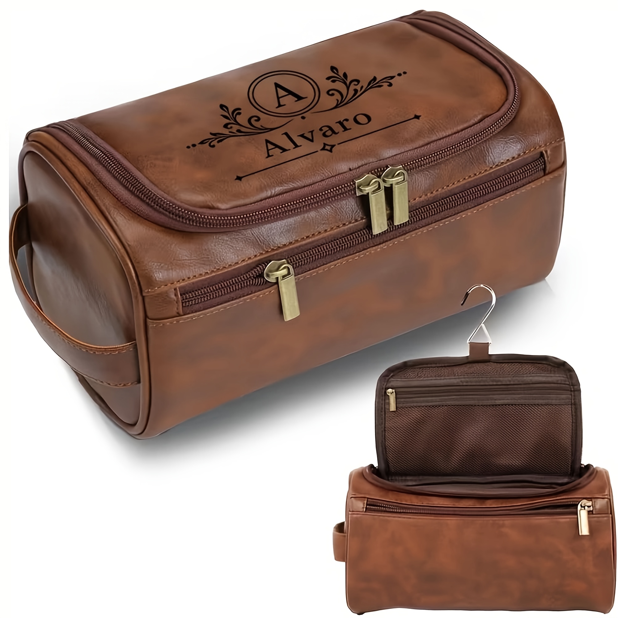 TEMU Customized Large-capacity Toiletry Bag, Exclusive Travel Organizer With Zipper Closure, , Birthday Or Holiday Gifts, Cosmetic Storage Bag,