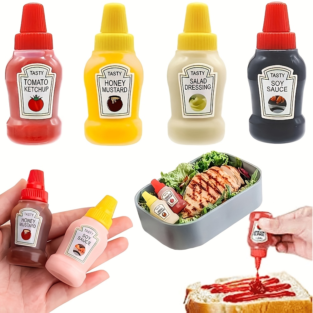 mini salad dressing bottles sold on Temu United States