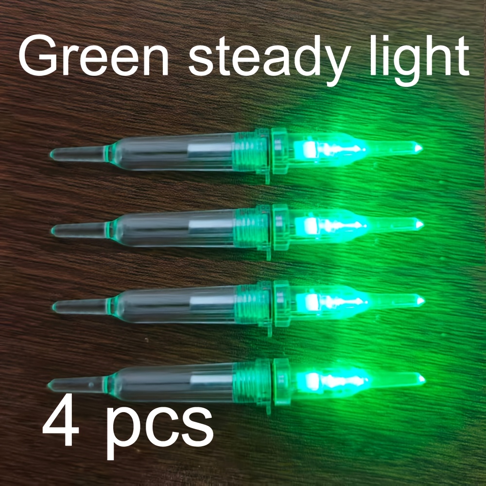 TEMU Paquete de 4 señuelos de pesca LED, herramientas de pesca multicolores, luces de atracción adecuadas para pesca en roca y pesca en mar