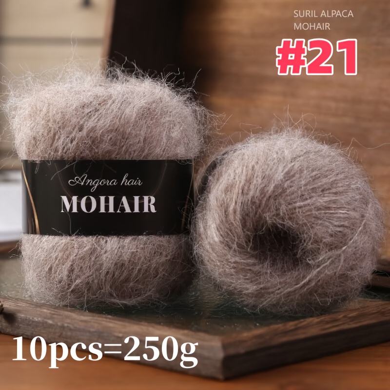TEMU 10pcs/250g Alpaca Wool Blend Yarn - -coded Hook- Fiber Suitable For Sweaters, Scarves, Hats, Shawls - Options For & Crocheting