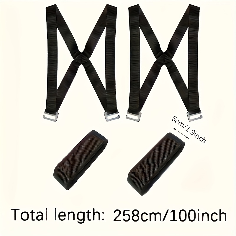 TEMU Set Of 4 Durable Furniture Moving Straps, Featuring Adjustable Anti-slip Shoulder Straps, Reinforced Polyester Material, A Dual Handle Lashing
