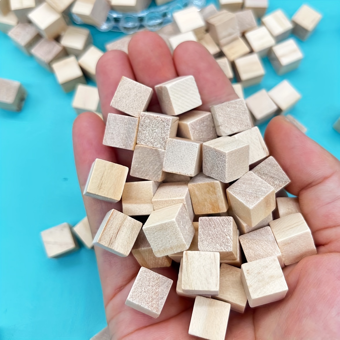 Cubos De Madera De 1 Cm, Pequeños Bloques De Madera Si