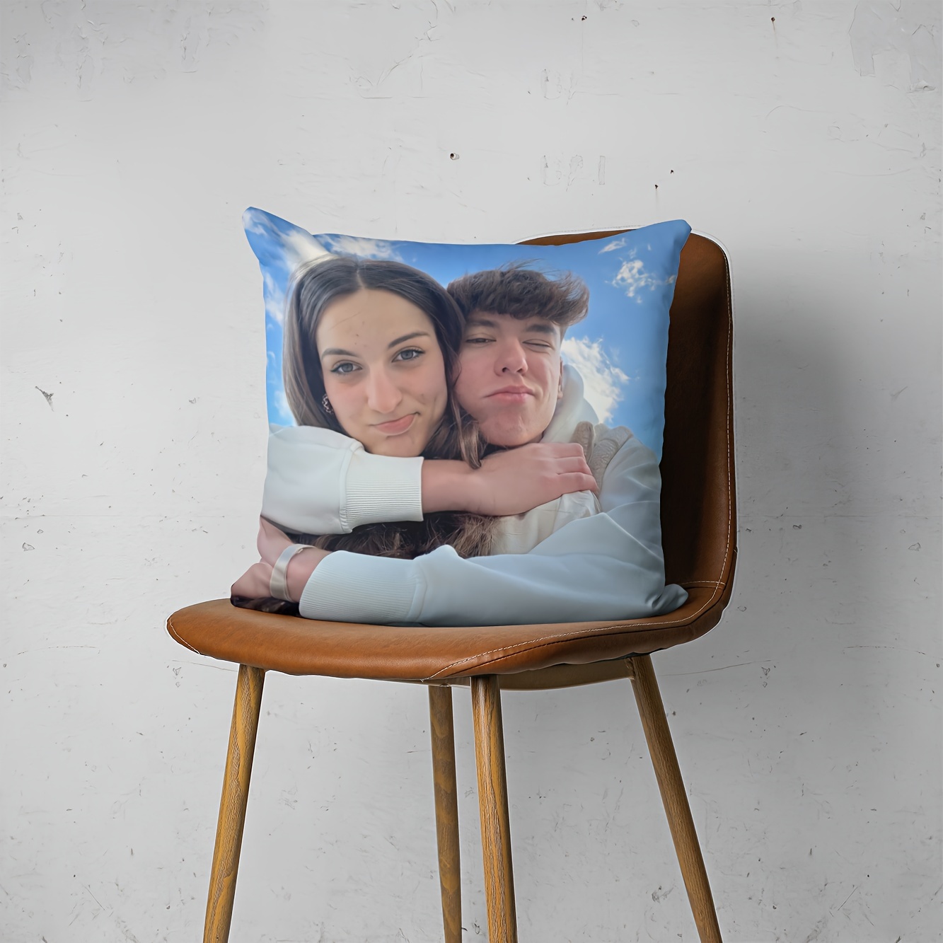 double sided custom photo pillow cover double sided printed short velvet 18x18 inches   decor suitable for sofa living room bedroom no insert included soft fabric decorative cushion cover gift   Product details 3