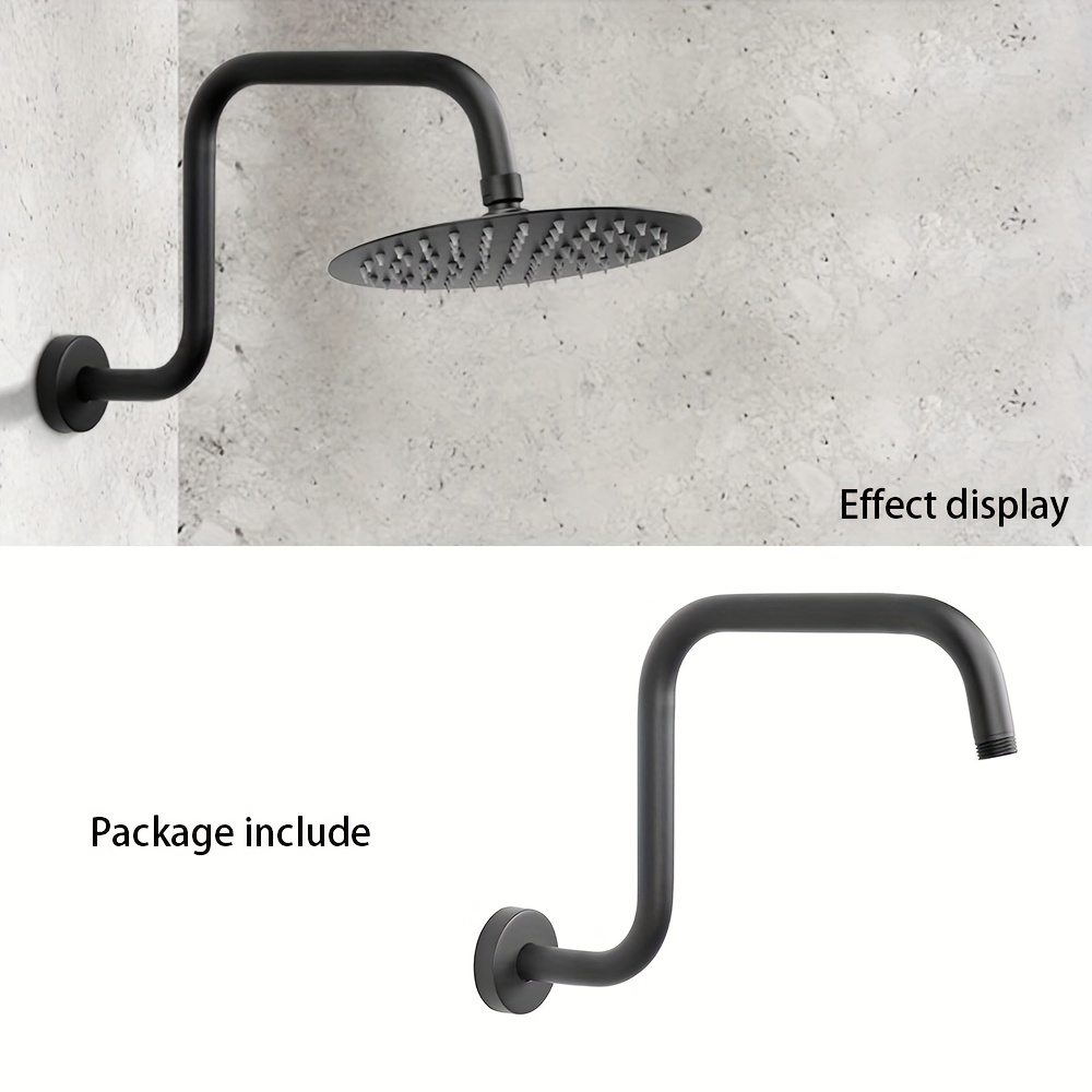 TEMU Brazo Extensor para Ducha , Extensor de Elevación con Flange para Tubo de Ducha