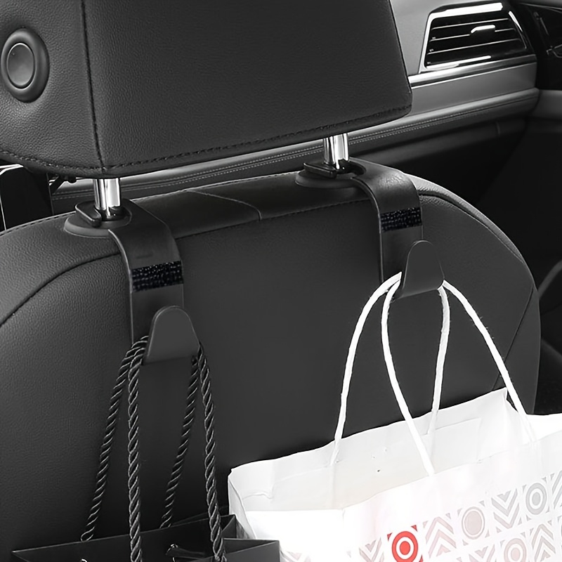 TEMU Una colección de accesorios decorativos para coches, que ganchos con diamantes para respaldos de asientos, almacenamiento multifuncional para