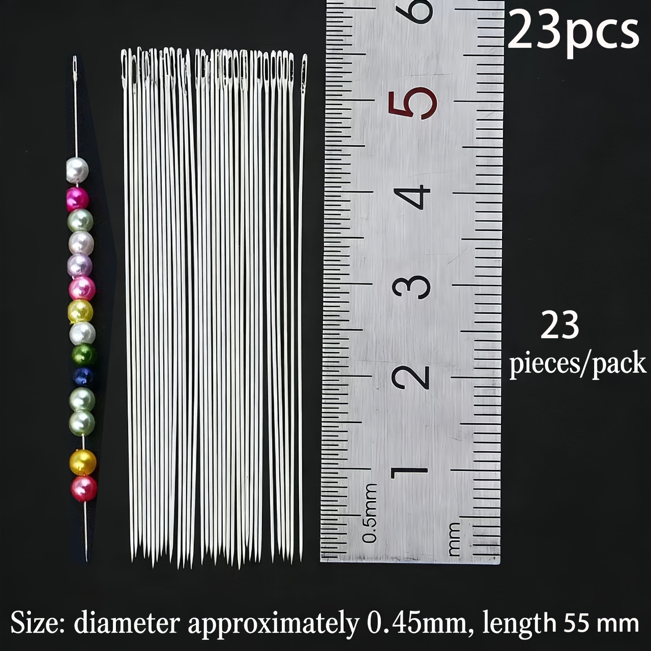 TEMU 23 Aghi per Perline in Metallo, Adatti per Fai da Te di Braccialetti e Collane �� Utensile Manuale Durevole, Forniture per Perline e Creazione di
