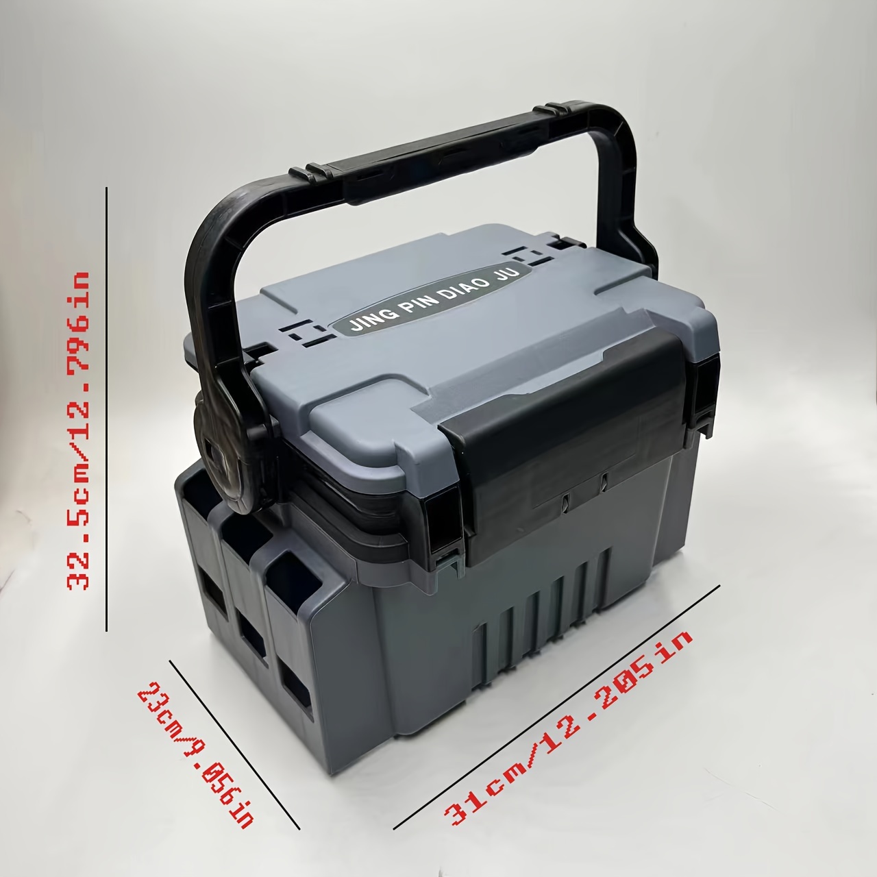 double layer road fishing box portable - Temu