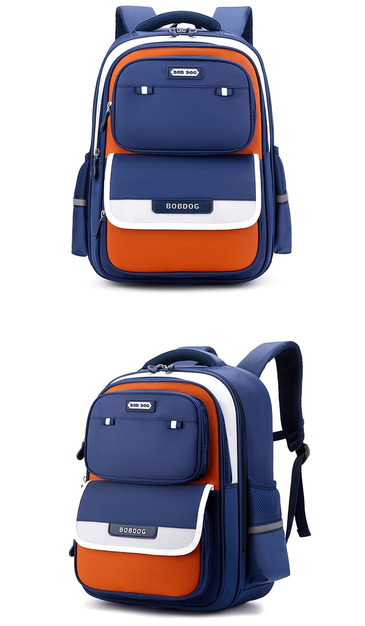 Bobdog Large Capacity Backpack with Spine Protector Design - Lightweight, Adjustable Strap, Zipper Closure, Ideal for Students, New Student Backpack|Modern Backpack|Durable Backpack