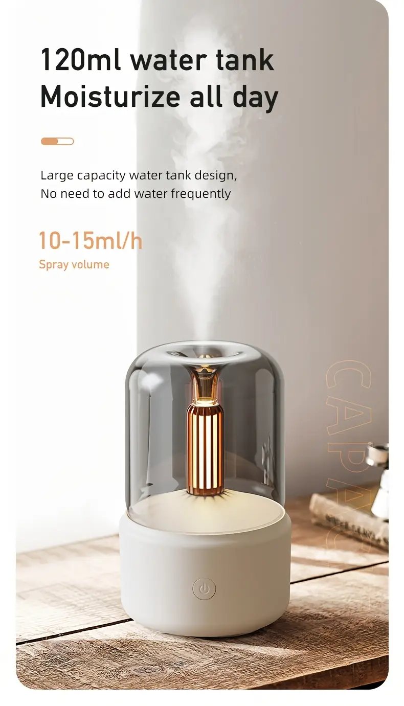 technology humidifier   diffuser soft light bedside mood lamp for home and office 2 color options perfect christmas birthday holiday gift office decor stylish diffuser     mist output office workers Product details 4