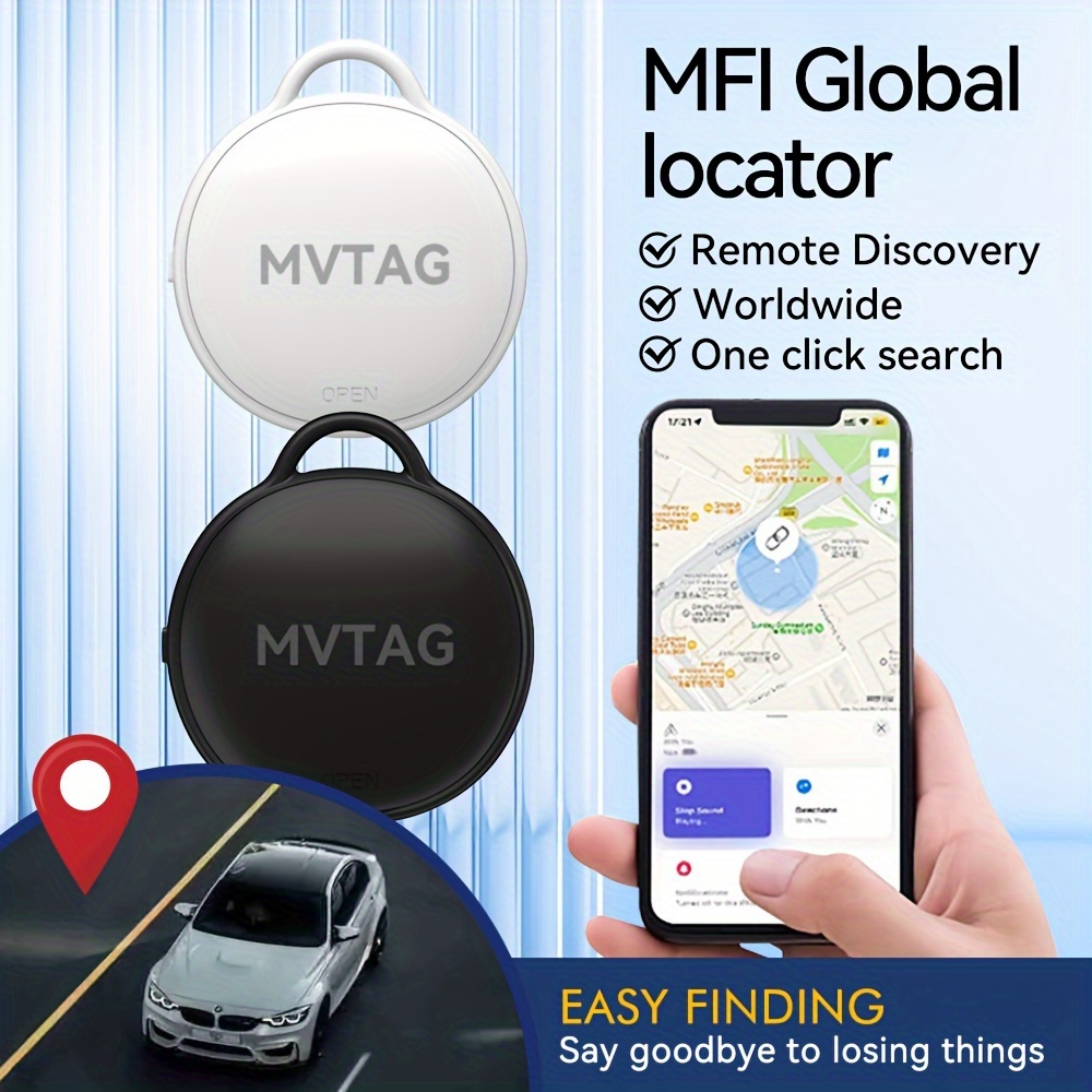 Pet GPS Locator, Item GPS Locator, Key Finder, Wireless Luggage Tracker Tag  Locator Funziona Con Find My, Smart Tracker Per Valigie, Smart Tag Item  Finder Con Batteria Sostituibile (solo Per IPhone) 