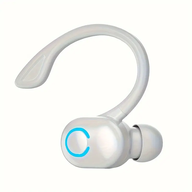 fit wireless earhook headset with mic noise cancelling wireless 50mah rechargeable battery volume control for iphone for samsung for android ideal for business truckers drivers wireless earbuds details 5