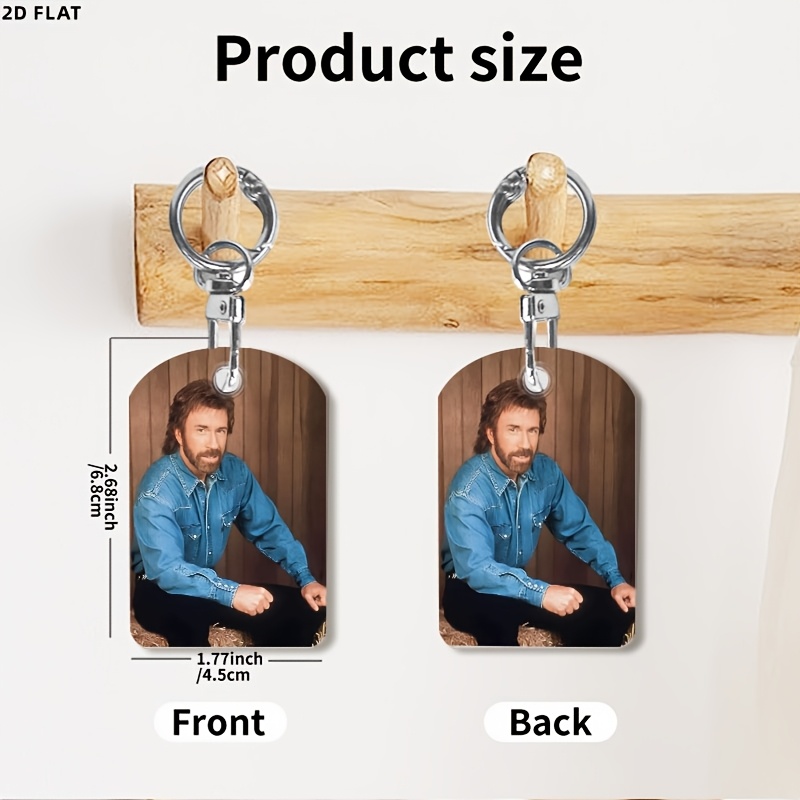 TEMU Porte-clés imprimé Walker pour hommes, 1pc 4.5X6.6Cm, Organisateur de clés compact et durable pour carte d'identité, cartes IC, cartes d' de