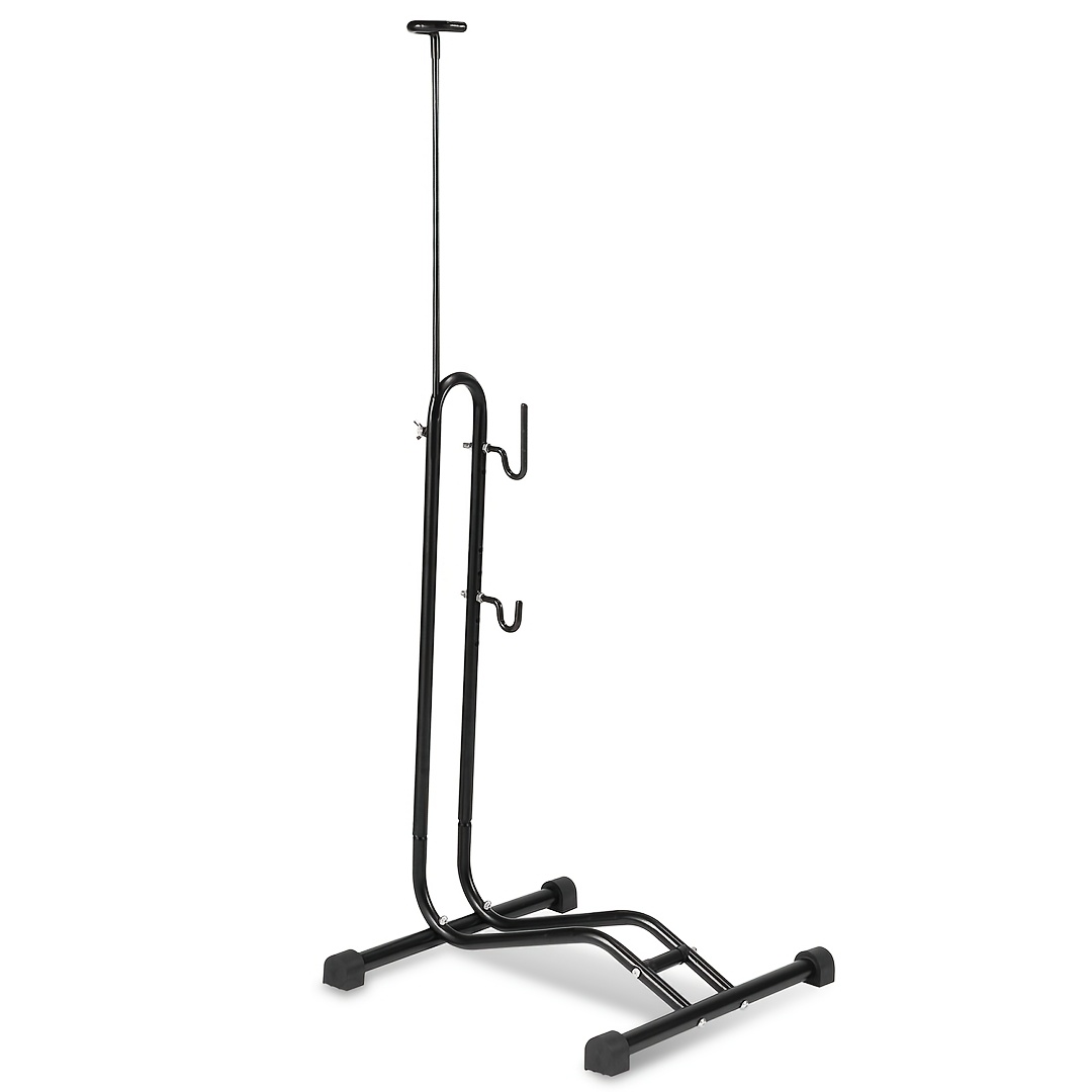 Image of Bike Stand Durable Indoor Mountain Bike (mtb) Horizontal Iron Vertical Floor Standing 3in 1 Road Adjustable Anti-scratch Garage Space Sturdy Metal Home Storage Max Tire Width 7cm Adjustable