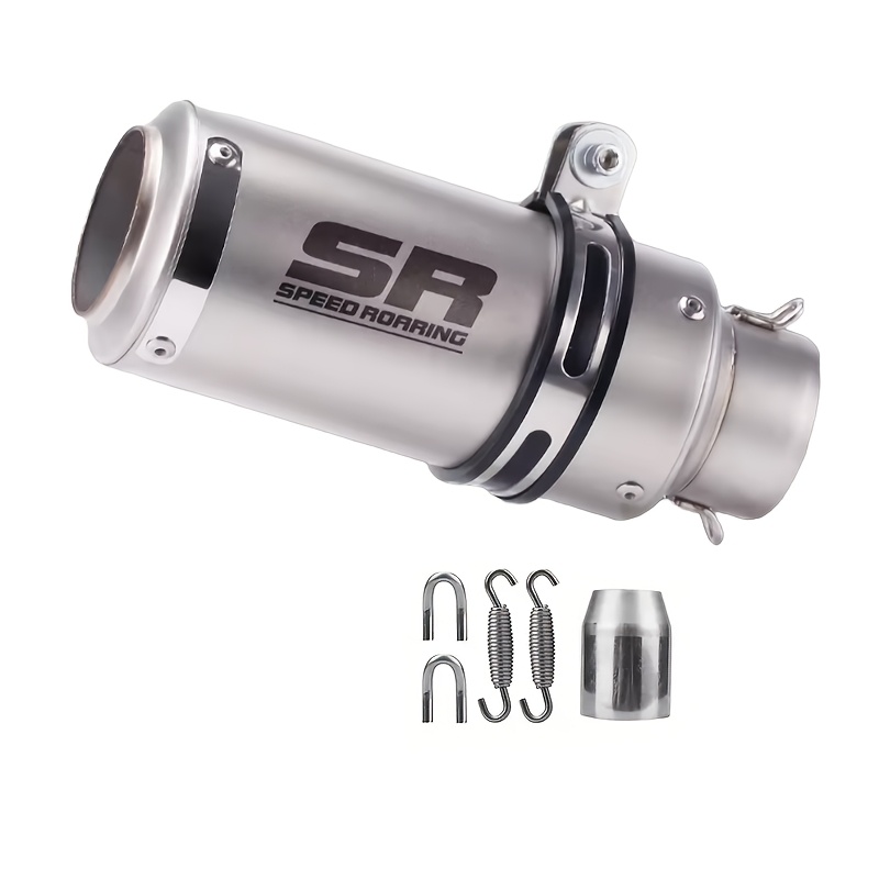 51mm diameter   racing stainless steel exhaust pipe   golden   universal for street touring enduro   motorcycles   enduro motorcycle pipe aesthetic pipe   construction motorcycle accessories details 5