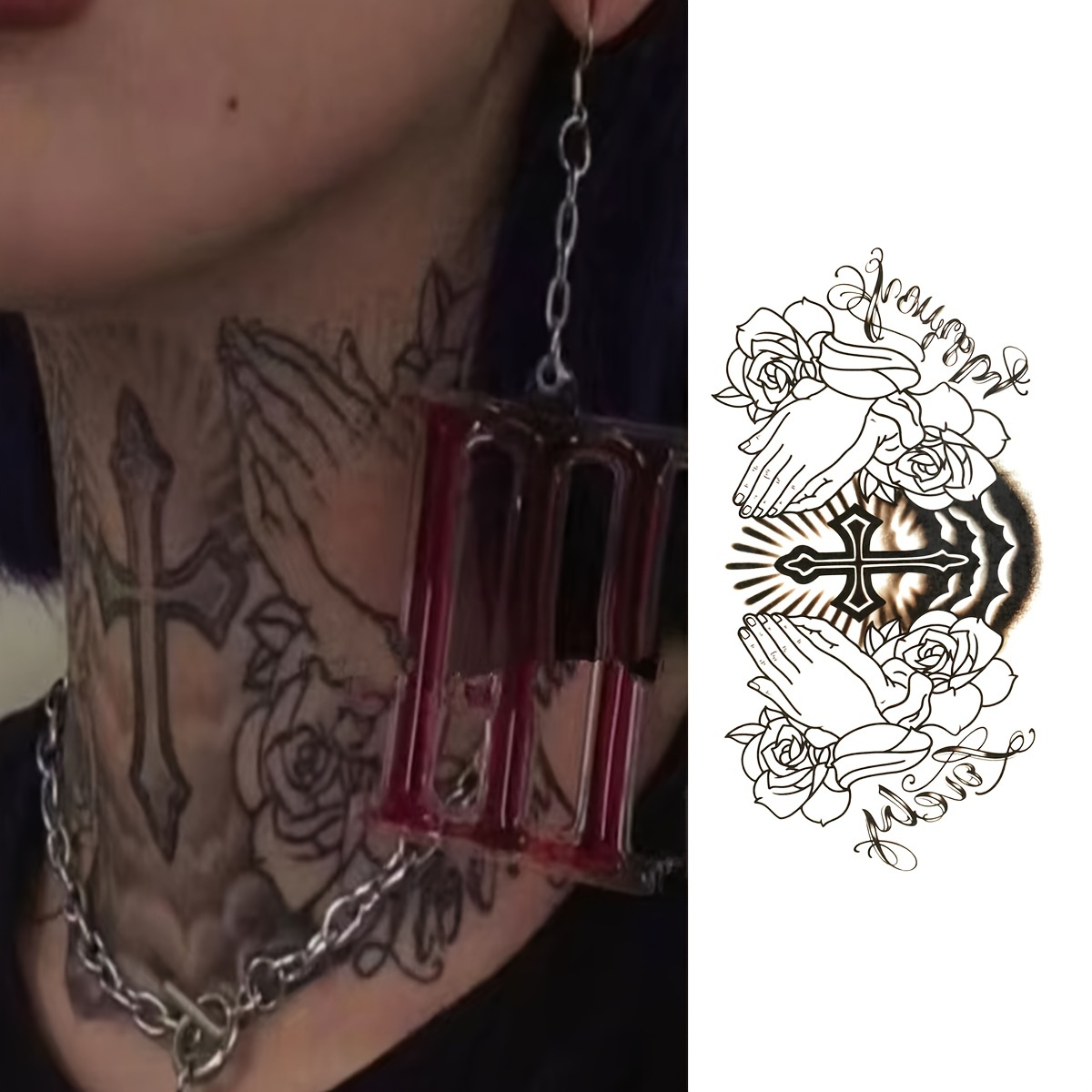 Neck Tattoo - Temu United States