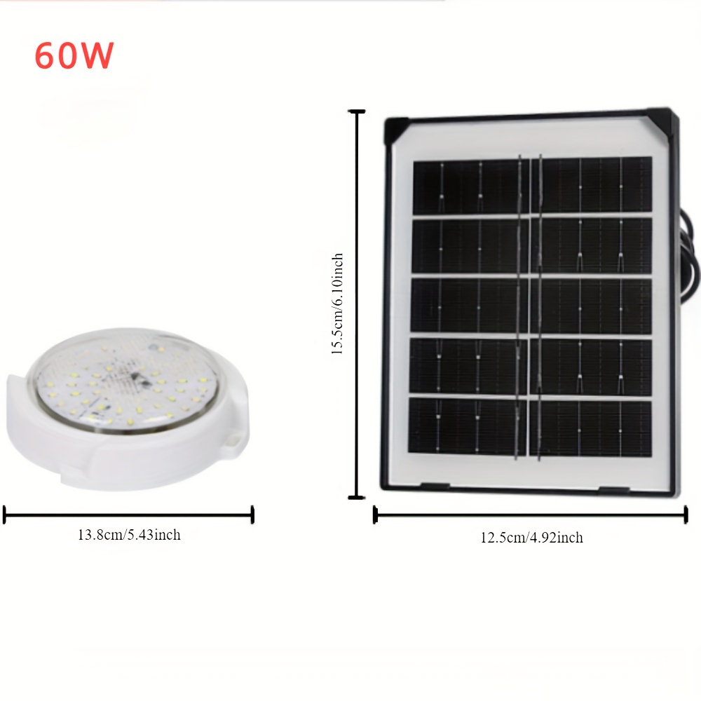 1pc Solar Ceiling Light Home Garden Outdoor Light Control Sensor With ...