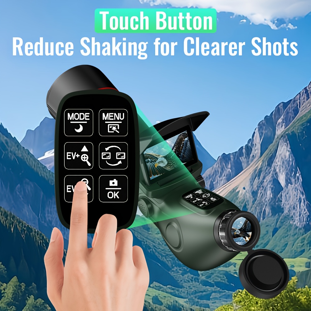 Smart Telescope with 4K Camera & Auto-Focus Refractor Telescope Suitable for Adults and Beginners, Portable Electronic Telescope with Internal/External Dual Screens, High Power Magnification for Stargazing, Astrophotography Camera System